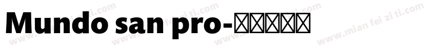 Mundo san pro字体转换